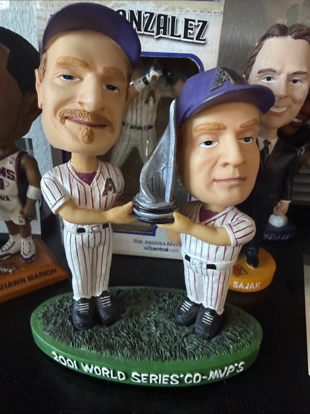 2001 Diamondbacks World Series Baseball Bobblehead - Schilling & Johnson MVP’s